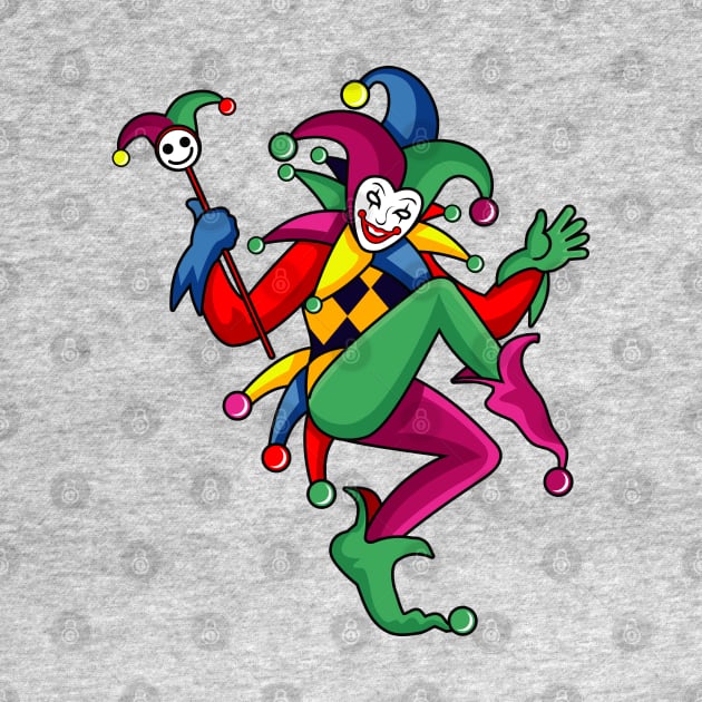 joker character illustration by Mako Design 